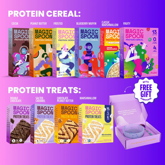 ULTIMATE MAGIC MIX - 16 CEREAL TREATS (4 BOXES) + 6 BOXES OF CEREAL + 1 BOWL SET - TTS